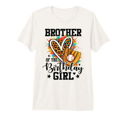 Brother Birthday Baseball Colorful T-Shirt - Trendy Graphic Unisex - T-Shirt, Sweatshirt, Hoodie