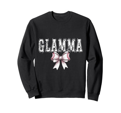 Coquette Baseball Glamma Spirit Sweatshirt - Trendy Graphic for Adults - T-Shirt, Sweatshirt, Hoodie