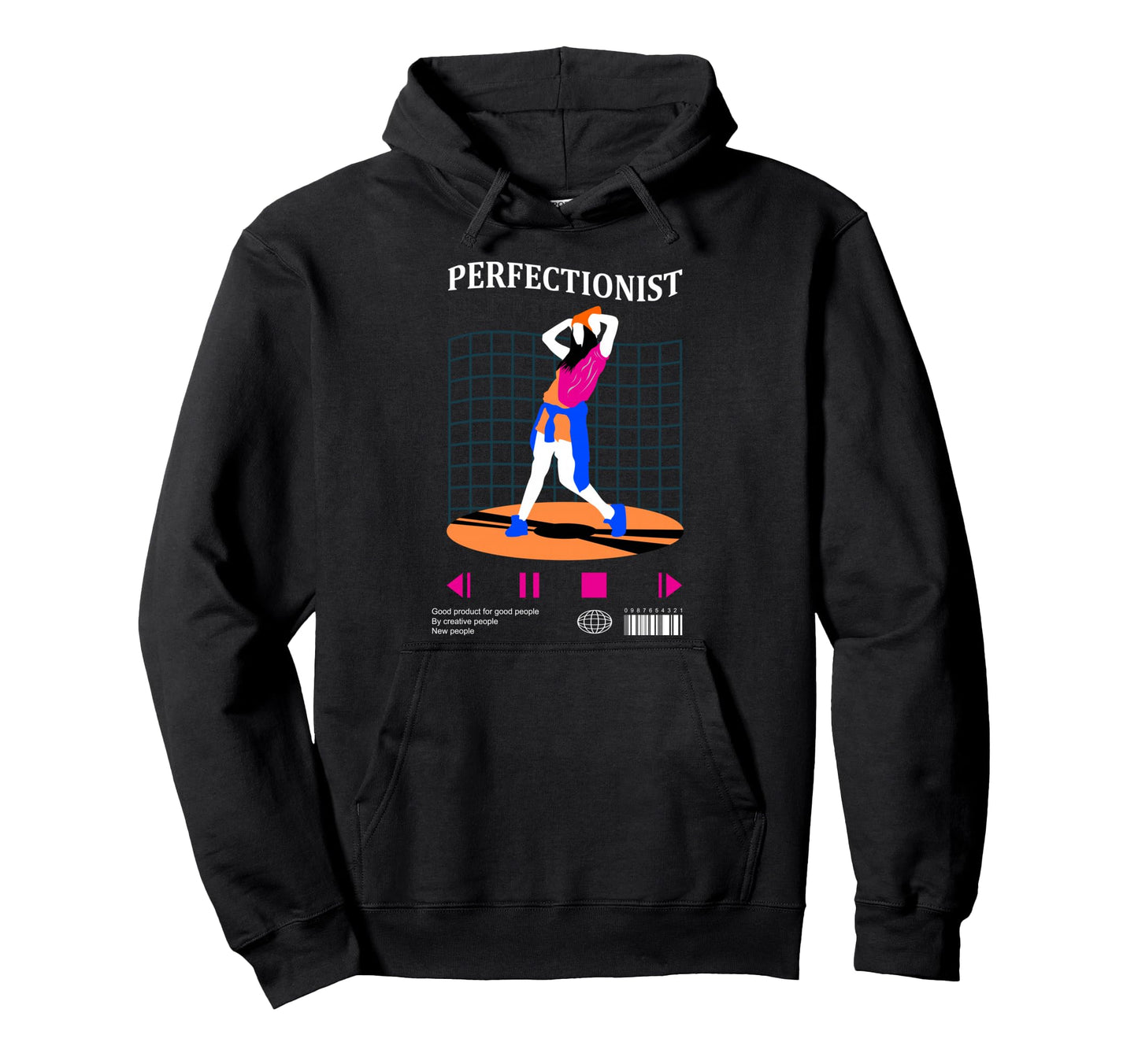 Perfectionist Dancing Aesthetic Edgy Hoodie - Streetwear Style Men Women - T-Shirt, Sweatshirt, Hoodie
