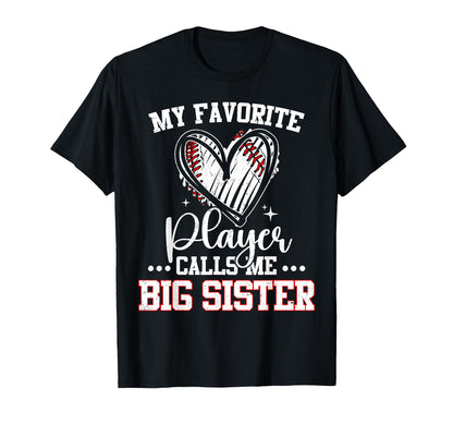 My Favorite Baseball Player Calls Me Big T-Shirt - Unique Graphic Unisex - T-Shirt, Sweatshirt, Hoodie