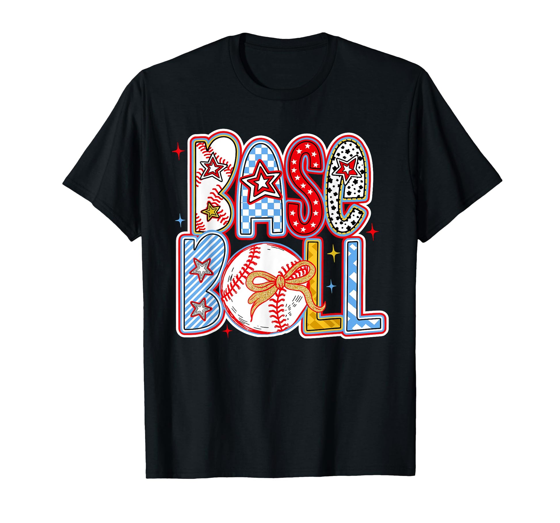 Baseball Coquette Bow Baseball Mom T-Shirt - Aesthetic Graphic for Adults - T-Shirt, Sweatshirt, Hoodie