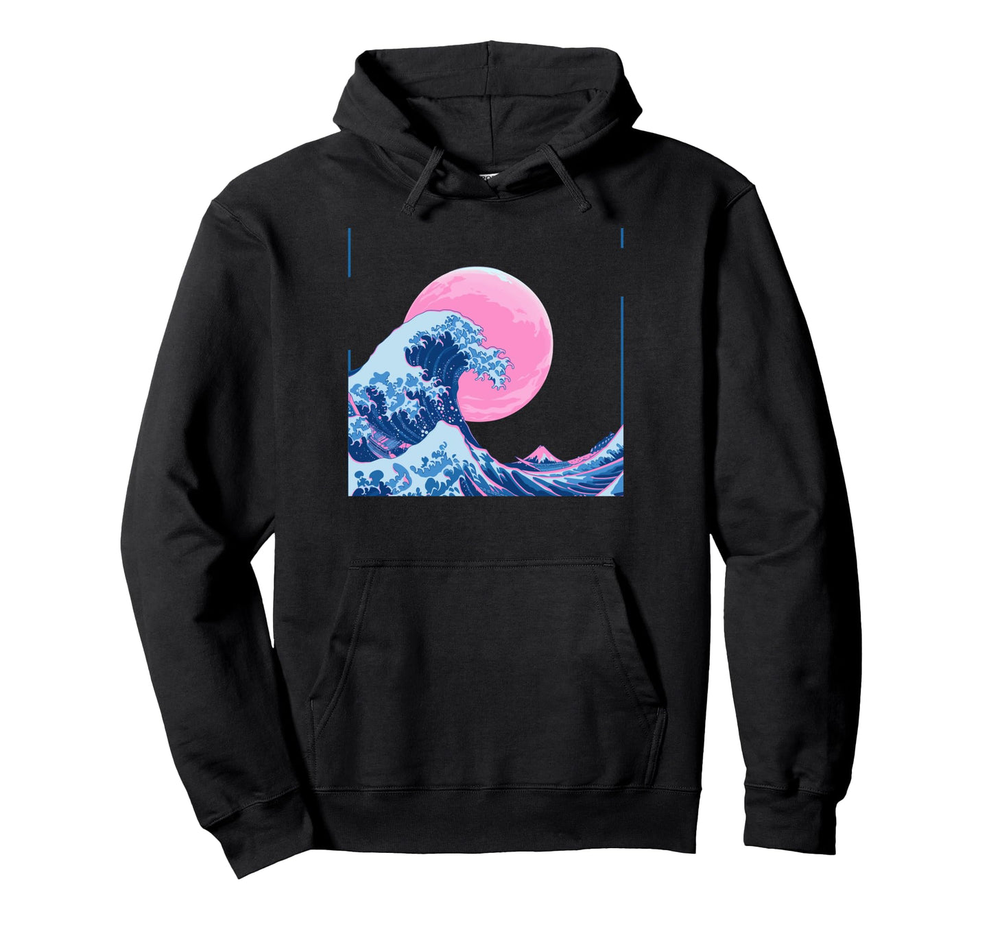 Japanese Wave Vaporwave Aesthetic Sunset Art Hoodie - Unique Graphic Unisex - T-Shirt, Sweatshirt, Hoodie