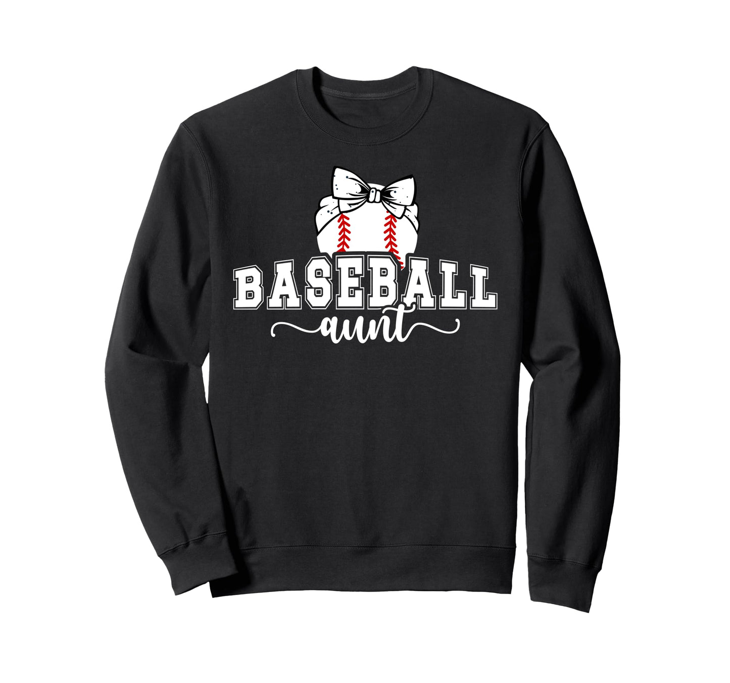 Baseball Aunt Proud Aunt Baseball Sweatshirt - Novelty Apparel for Adults - T-Shirt, Sweatshirt, Hoodie
