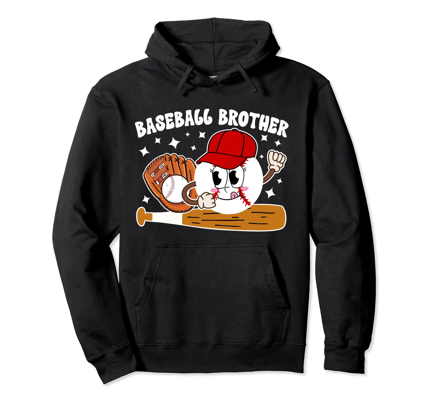 Baseball Brother Baseball Players Hoodie - Fun Novelty Design Unisex - T-Shirt, Sweatshirt, Hoodie