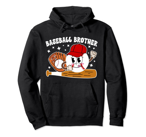 Baseball Brother Baseball Players Hoodie - Fun Novelty Design Unisex - T-Shirt, Sweatshirt, Hoodie