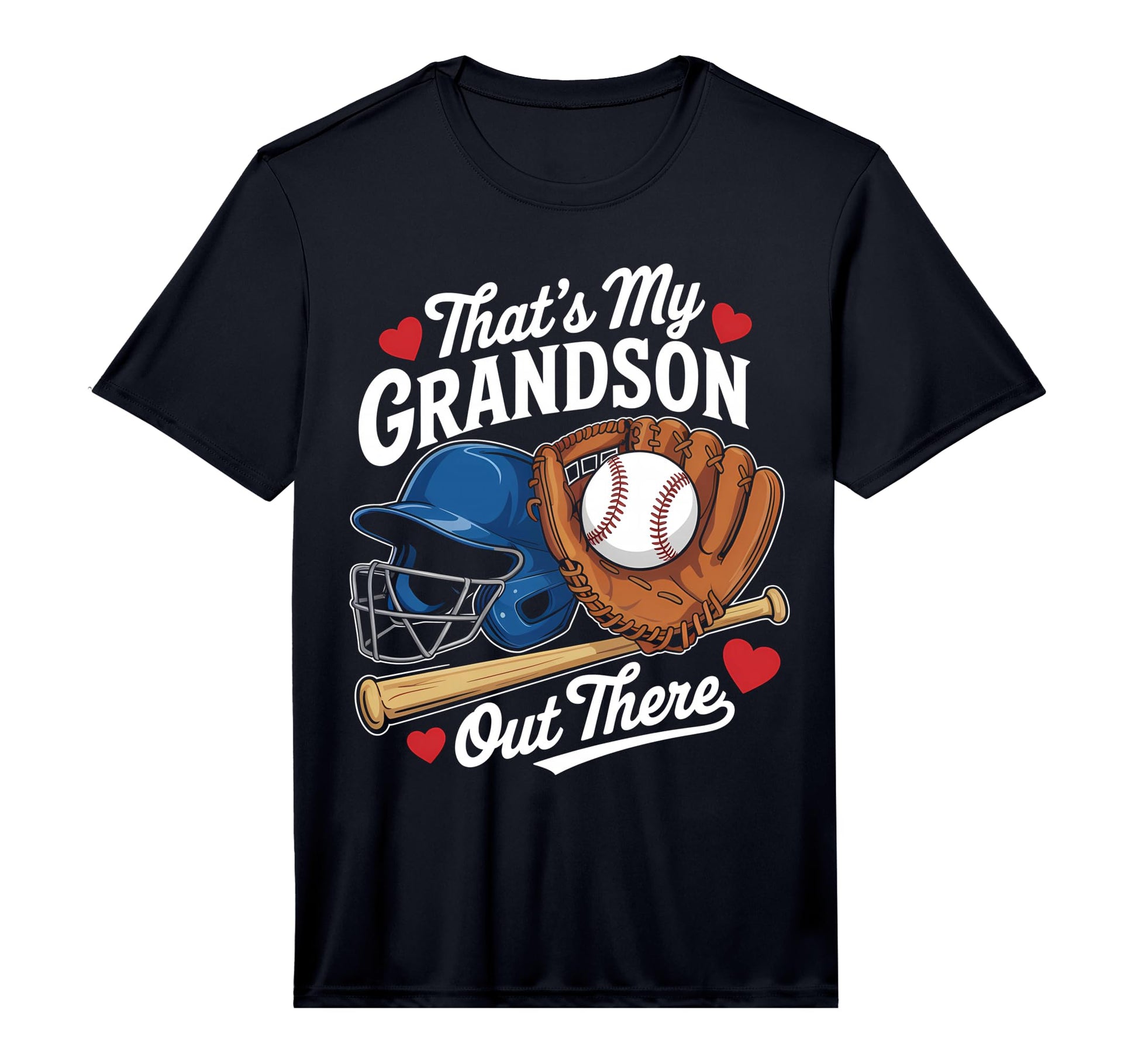 Thats My Grandson Out There Baseball T-Shirt - Custom Art Print Unisex - T-Shirt, Sweatshirt, Hoodie
