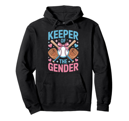 Baseball Reveal Keeper Gender Hoodie - Fun Novelty Design for Adults - T-Shirt, Sweatshirt, Hoodie