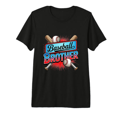 Baseball Brother Bats And Balls Tri Blend T-Shirt - Graphic Print Men Women - T-Shirt, Sweatshirt, Hoodie
