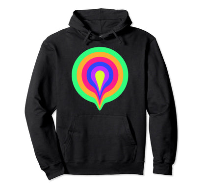 Drippy Yoga Trippy Glitch Multicoloured Hoodie - Graphic Print Men Women - T-Shirt, Sweatshirt, Hoodie