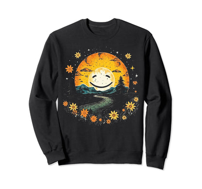 Sun Boho Groovy Sunshine Grunge 31 Sweatshirt - Minimalist Print for Adults - T-Shirt, Sweatshirt, Hoodie