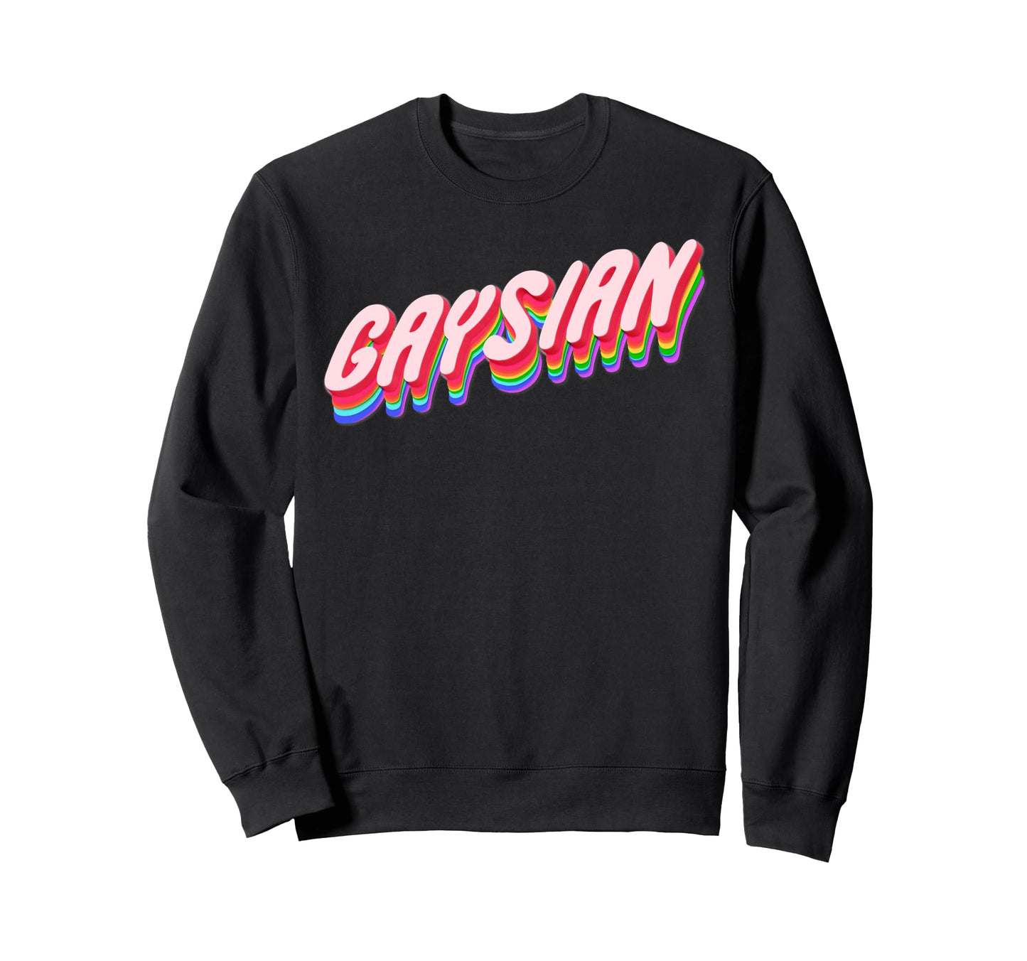 Gaysian Lgbtq Asian Pride Rainbow Sweatshirt - Aesthetic Graphic Men Women - T-Shirt, Sweatshirt, Hoodie