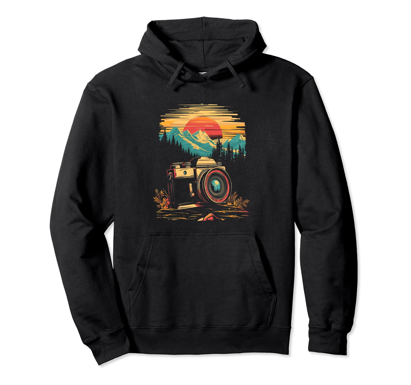 Photography Camera Mountain Nature Hoodie - Graphic Print Unisex - T-Shirt, Sweatshirt, Hoodie