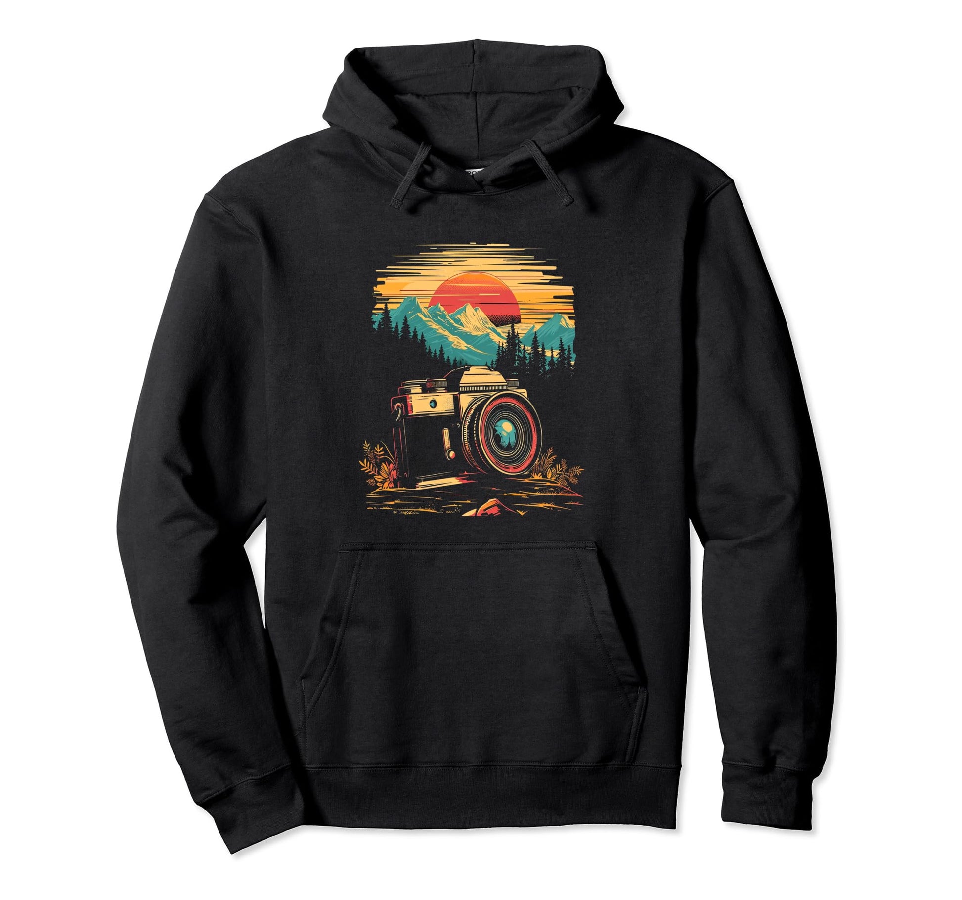 Photography Camera Mountain Nature Hoodie - Graphic Print Unisex - T-Shirt, Sweatshirt, Hoodie