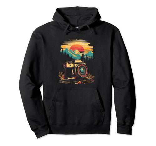 Photography Camera Mountain Nature Hoodie - Graphic Print Unisex - T-Shirt, Sweatshirt, Hoodie