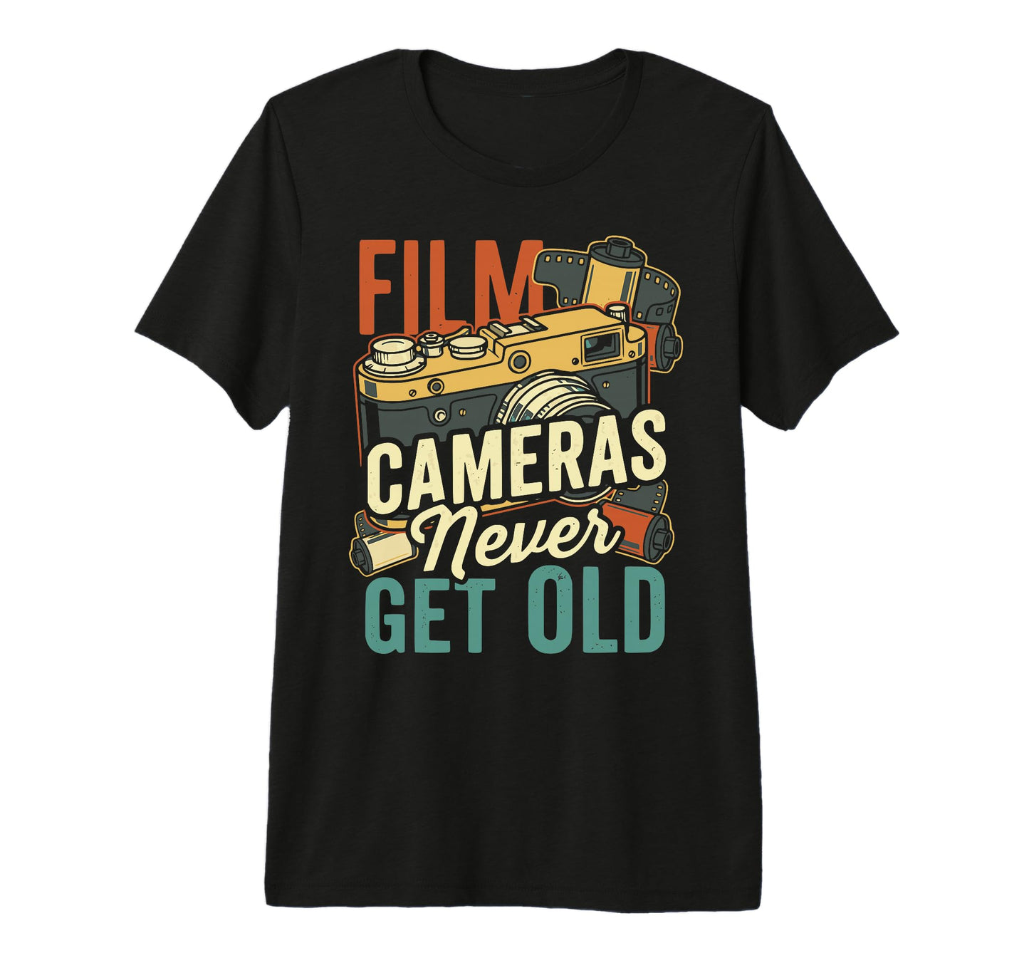 Camera Collector Photography T-Shirt - Unique Graphic for Adults - T-Shirt, Sweatshirt, Hoodie