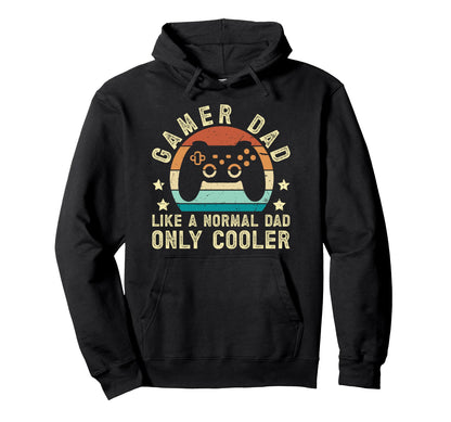 Gamer Dad Gaming Dad Video Game Dad Hoodie - Unique Graphic Men Women - T-Shirt, Sweatshirt, Hoodie