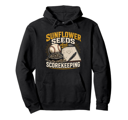Funny Baseball Sunflower Seeds Joke Hoodie - Custom Art Print Men Women - T-Shirt, Sweatshirt, Hoodie