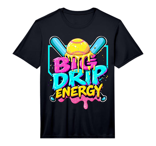 Baseball Big Drip Energy Ice Cream T-Shirt - Graphic Print Men Women - T-Shirt, Sweatshirt, Hoodie