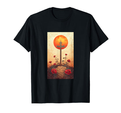 Gothic Cross Grunge Aesthetic Y2K Goth T-Shirt - Custom Art Print Unisex - T-Shirt, Sweatshirt, Hoodie