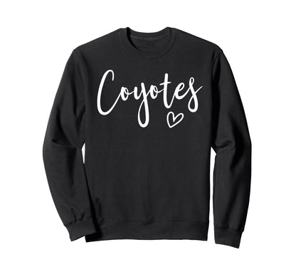 Coyotes High School Mascot Sports Sweatshirt - Streetwear Style Unisex - T-Shirt, Sweatshirt, Hoodie