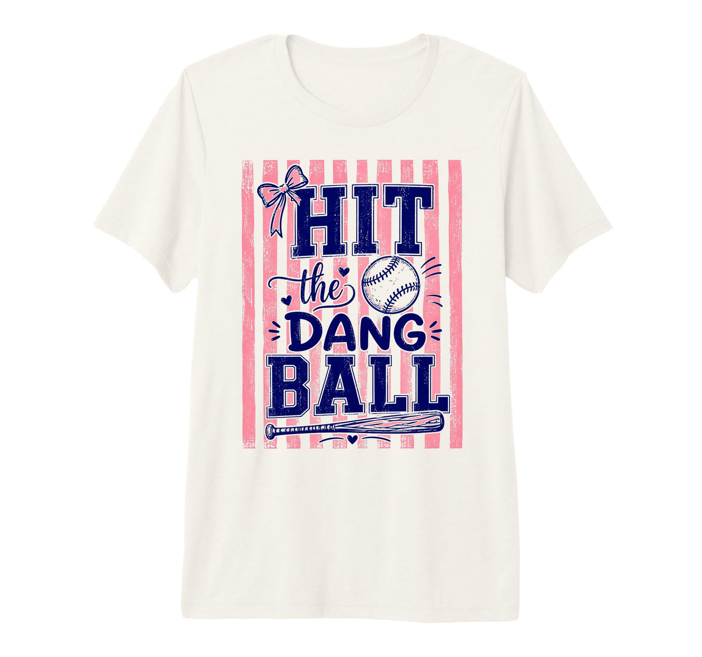 Baseball Season Game Day Hit Dang Ball Tri T-Shirt - Trendy Graphic Unisex - T-Shirt, Sweatshirt, Hoodie