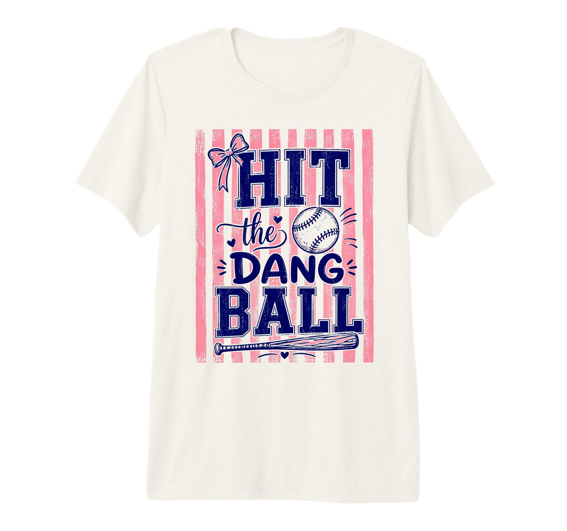 Baseball Season Game Day Hit Dang Ball Tri T-Shirt - Trendy Graphic Unisex - T-Shirt, Sweatshirt, Hoodie