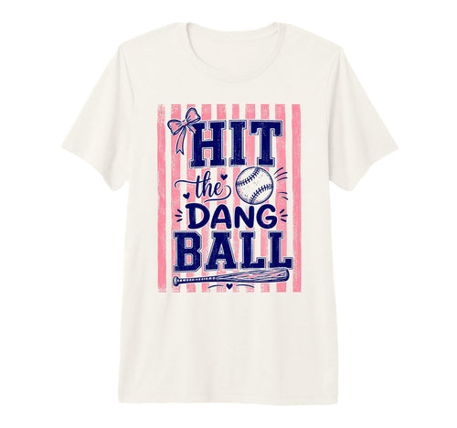 Baseball Season Game Day Hit Dang Ball Tri T-Shirt - Trendy Graphic Unisex - T-Shirt, Sweatshirt, Hoodie