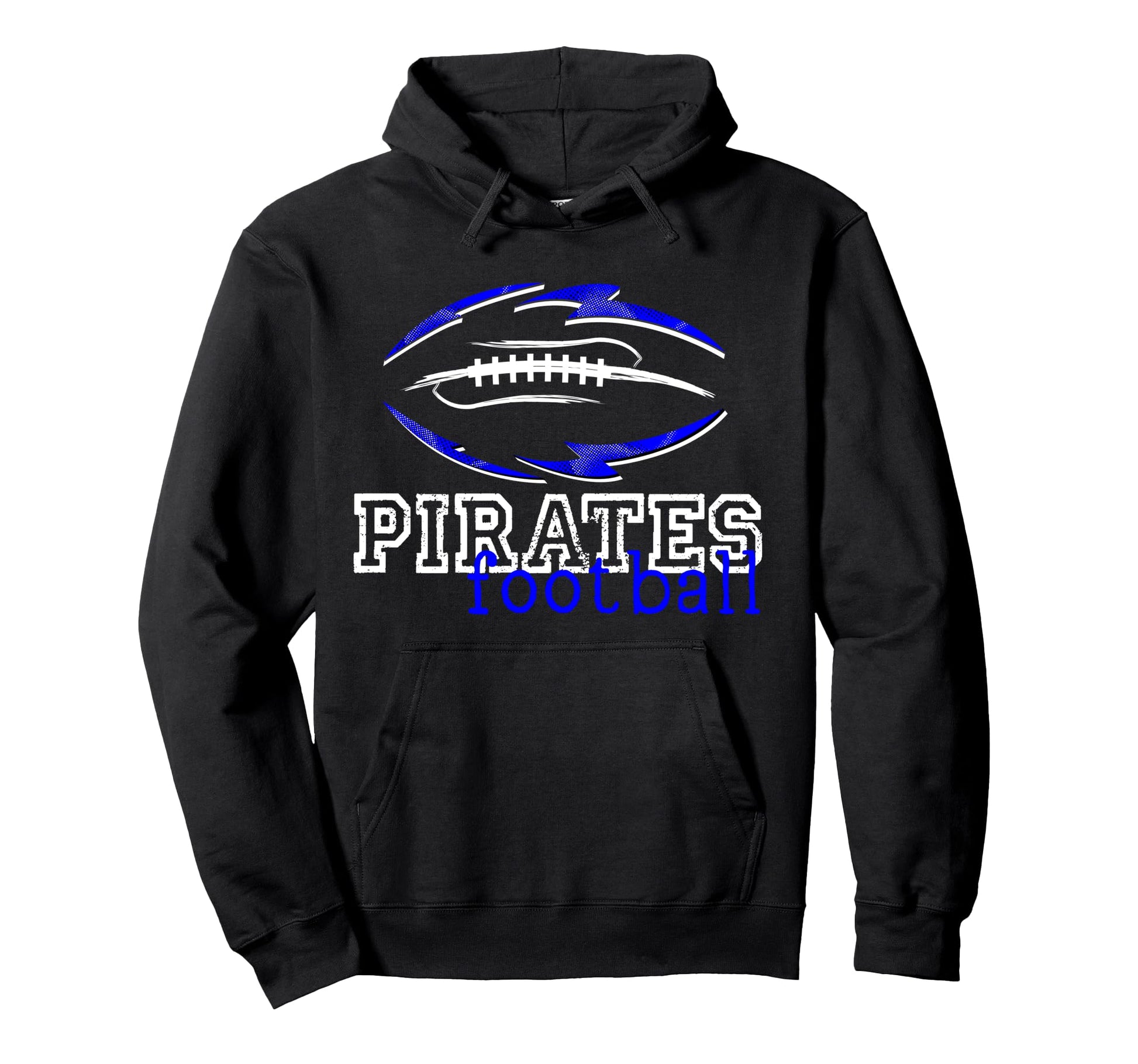 Pirates Football School Spirit Game Day Hoodie - Unique Graphic for Adults - T-Shirt, Sweatshirt, Hoodie