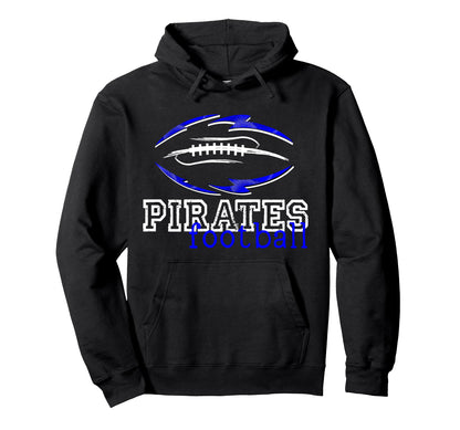 Pirates Football School Spirit Game Day Hoodie - Unique Graphic for Adults - T-Shirt, Sweatshirt, Hoodie