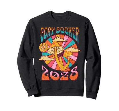 Cory Booker 2028 Mushroom Boho Sweatshirt - Custom Art Print for Adults - T-Shirt, Sweatshirt, Hoodie