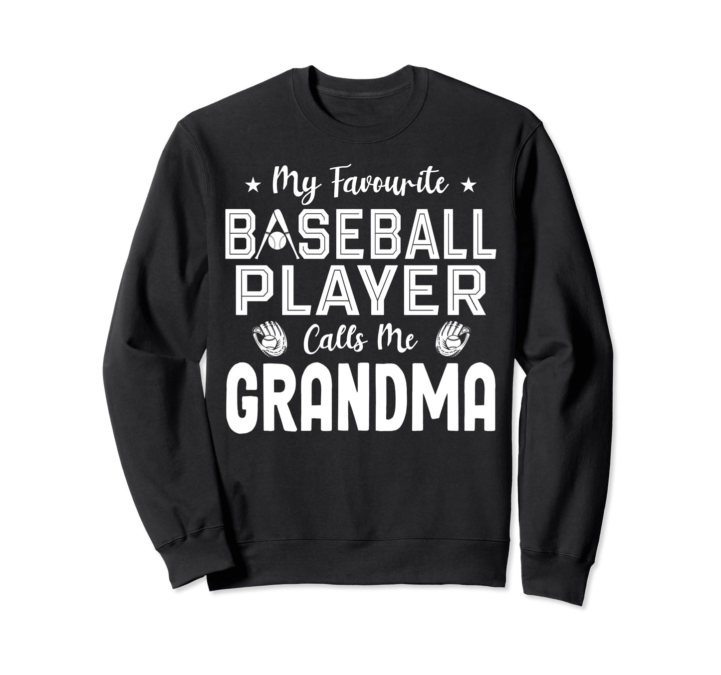 Grandma Baseball Player Baseball Sweatshirt - Aesthetic Graphic Men Women - T-Shirt, Sweatshirt, Hoodie