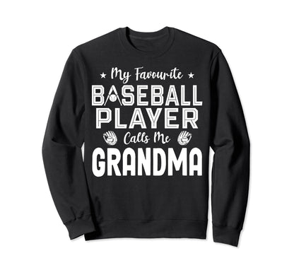 Grandma Baseball Player Baseball Sweatshirt - Aesthetic Graphic Men Women - T-Shirt, Sweatshirt, Hoodie