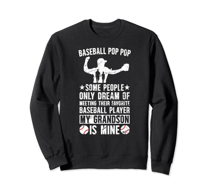 Favorite Baseball Player Pop Pop Sweatshirt - Unique Graphic Unisex - T-Shirt, Sweatshirt, Hoodie