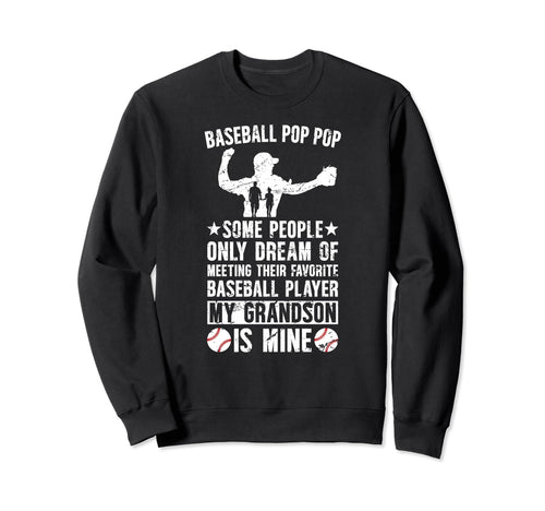Favorite Baseball Player Pop Pop Sweatshirt - Unique Graphic Unisex - T-Shirt, Sweatshirt, Hoodie