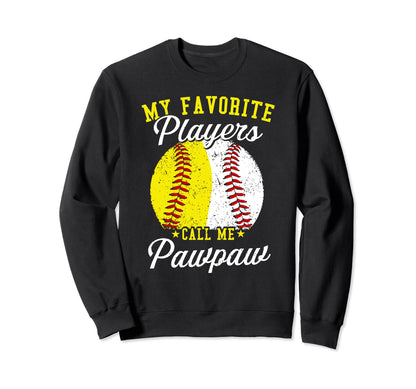 Funny My Favorite Baseball Softball Sweatshirt - Trendy Graphic Men Women - T-Shirt, Sweatshirt, Hoodie