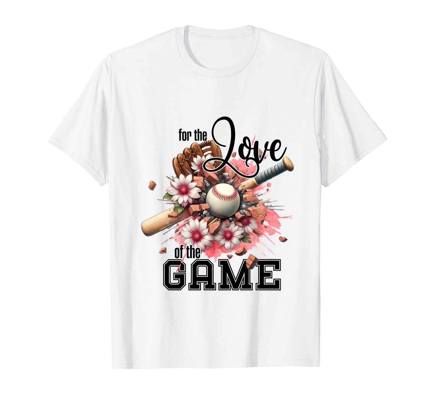 Sports Mom Baseball Theme Floral Ai T-Shirt - Fun Novelty Design Men Women - T-Shirt, Sweatshirt, Hoodie