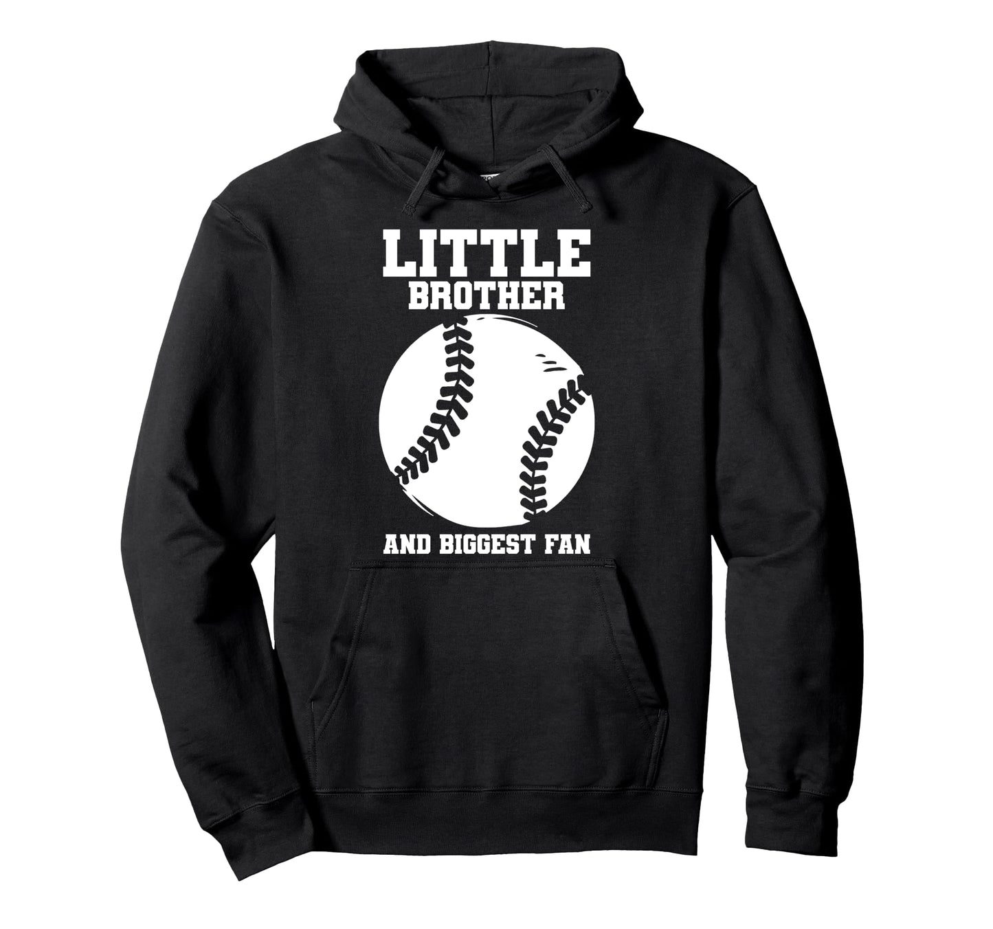 Little Brother Baseball Fan Hoodie - Trendy Graphic Unisex - T-Shirt, Sweatshirt, Hoodie