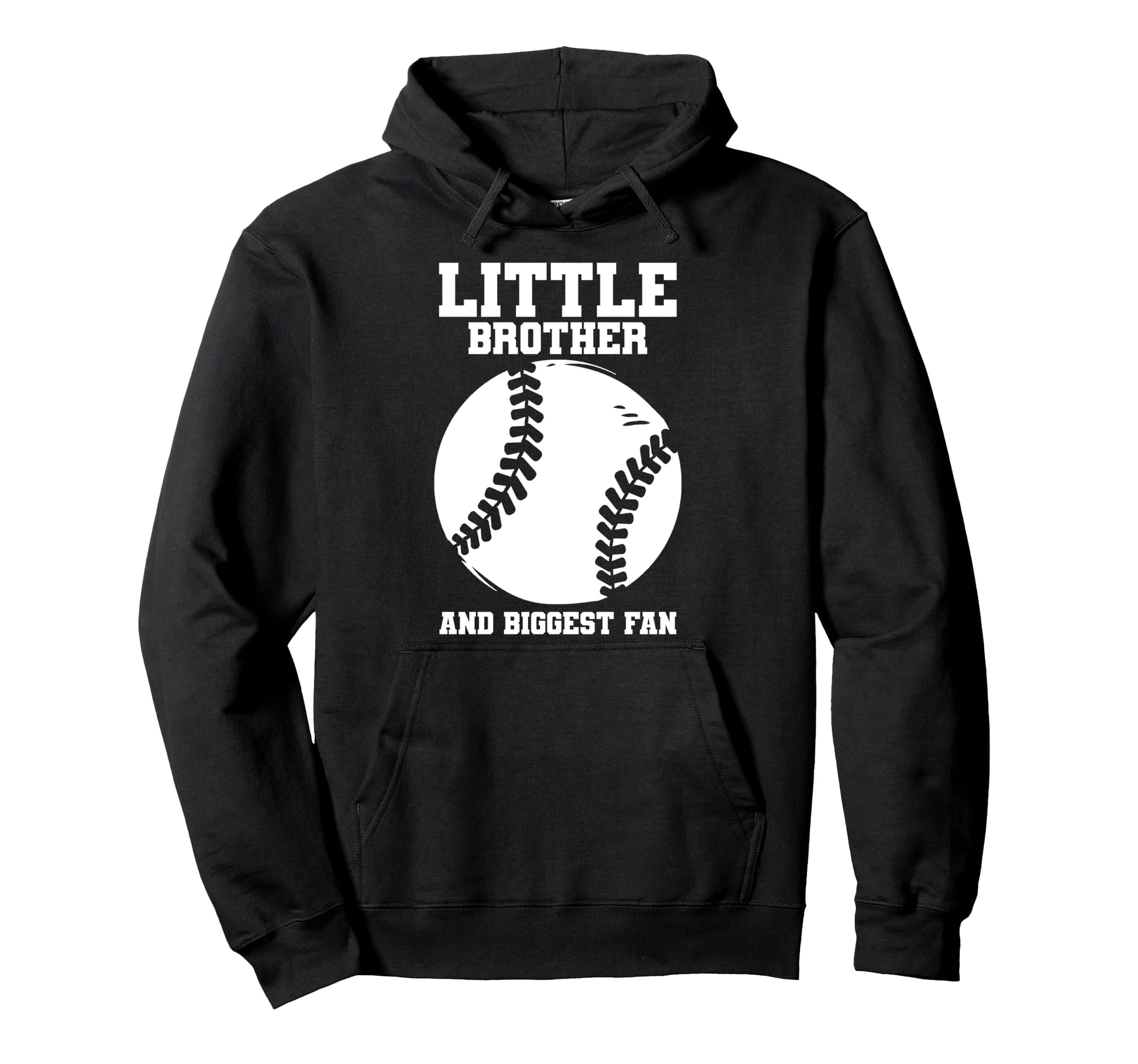 Little Brother Baseball Fan Hoodie - Trendy Graphic Unisex - T-Shirt, Sweatshirt, Hoodie