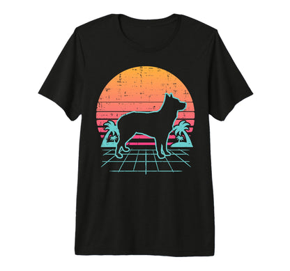 Heeler Vaporwave Aesthetic Animal T-Shirt - Streetwear Style for Adults - T-Shirt, Sweatshirt, Hoodie