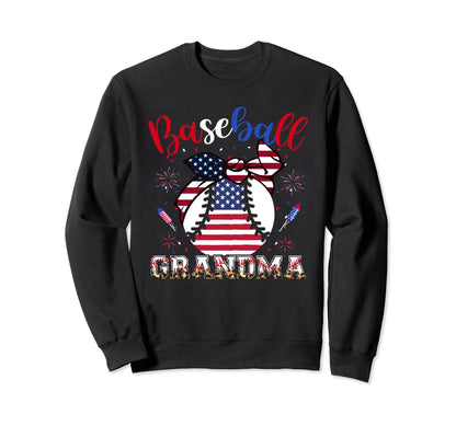 Baseball Grandma Headband Baseball Sweatshirt - Minimalist Print Unisex - T-Shirt, Sweatshirt, Hoodie