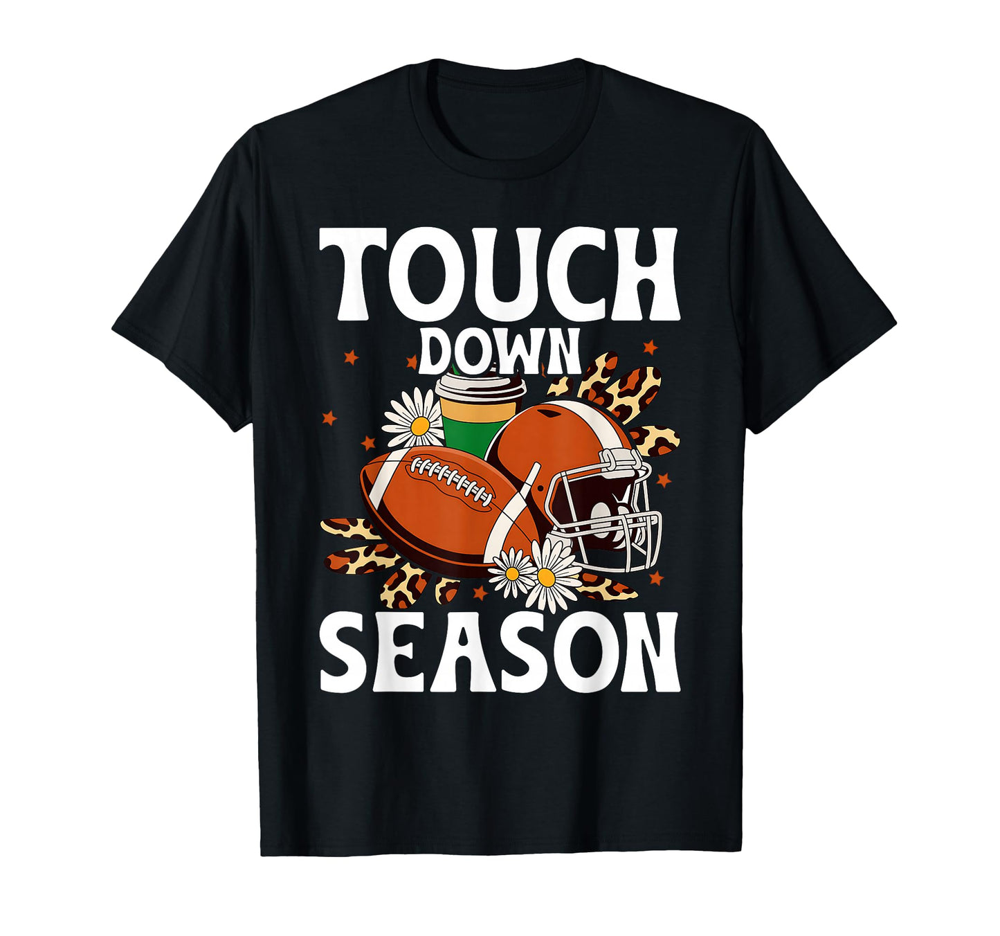 Touchdown Season Leopard Game Day T-Shirt - Fun Novelty Design Unisex - T-Shirt, Sweatshirt, Hoodie