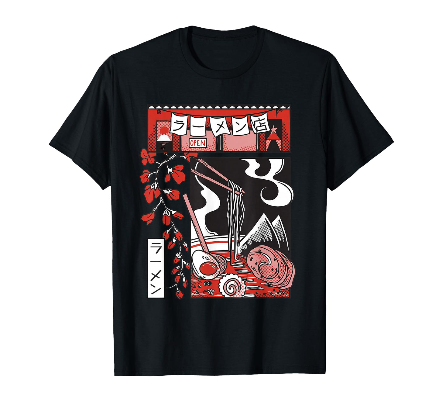 Lofi Vaporwave Ramen Bowl Aesthetic Japan T-Shirt - Trendy Graphic Unisex - T-Shirt, Sweatshirt, Hoodie