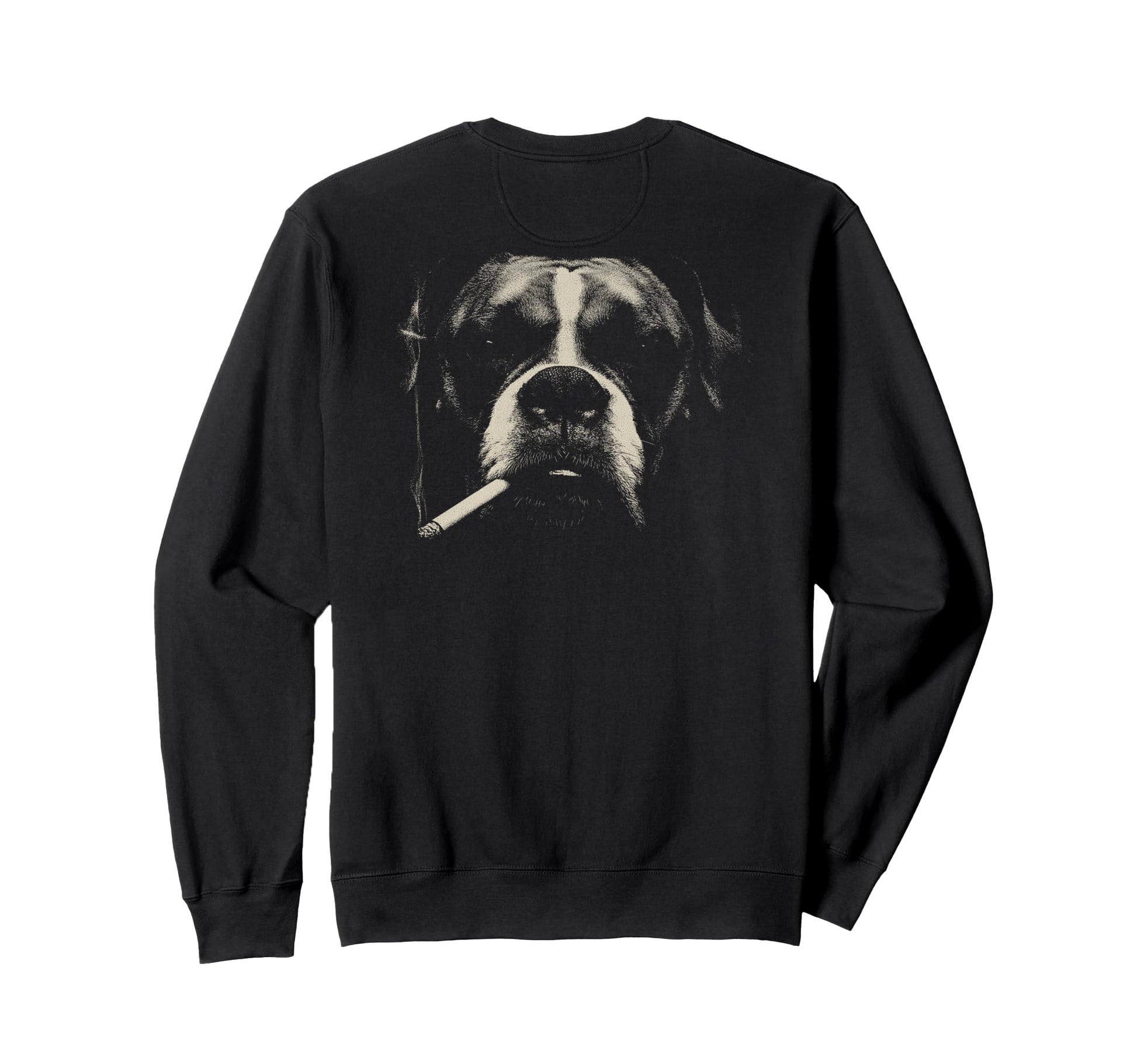 Boxer Smoking Cigarette Grunge Meme Sweatshirt - Aesthetic Graphic Unisex - T-Shirt, Sweatshirt, Hoodie