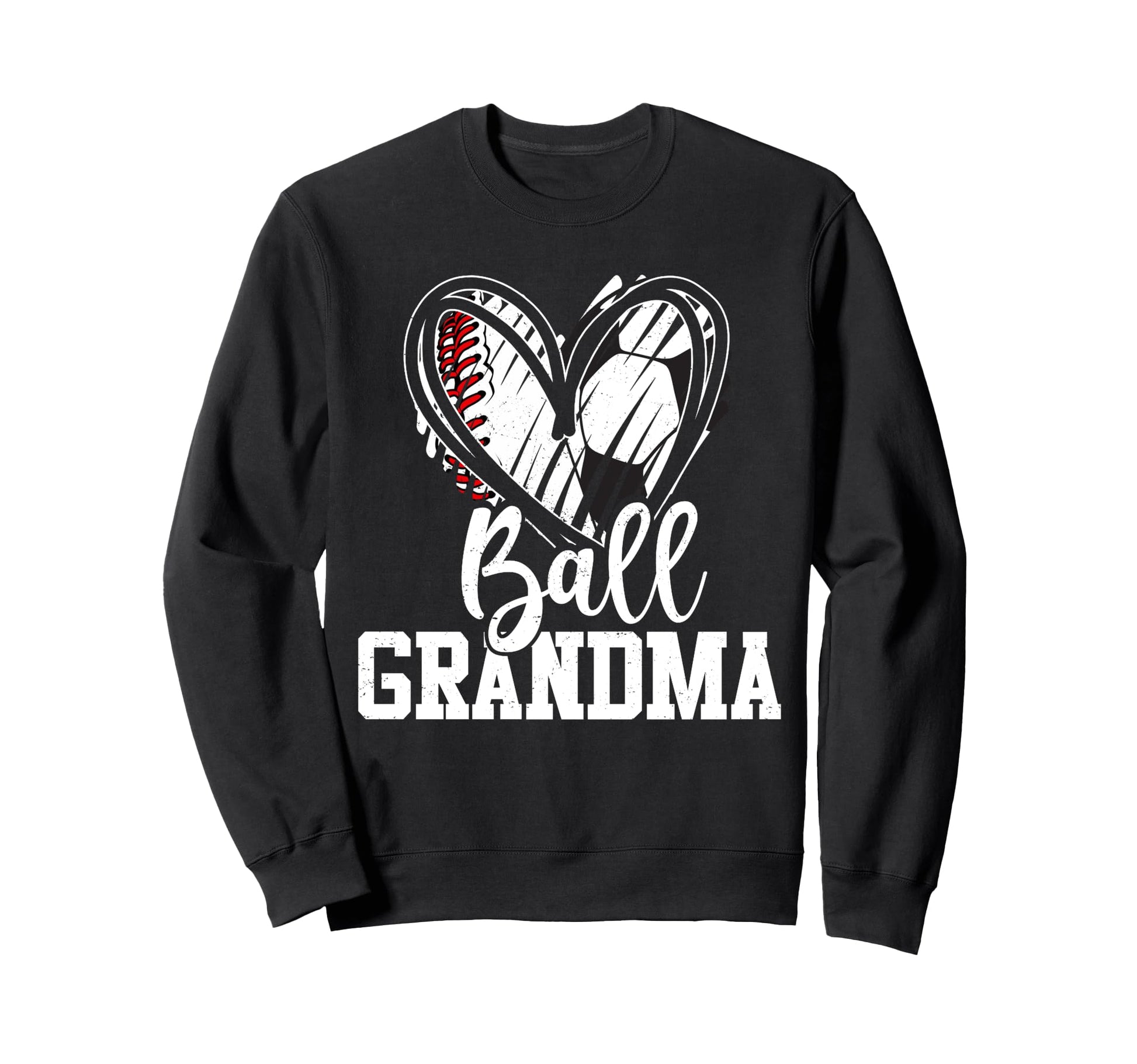 Ball Grandma Heart Baseball Soccer Ball T-Shirt - Trendy Graphic Unisex - T-Shirt, Sweatshirt, Hoodie