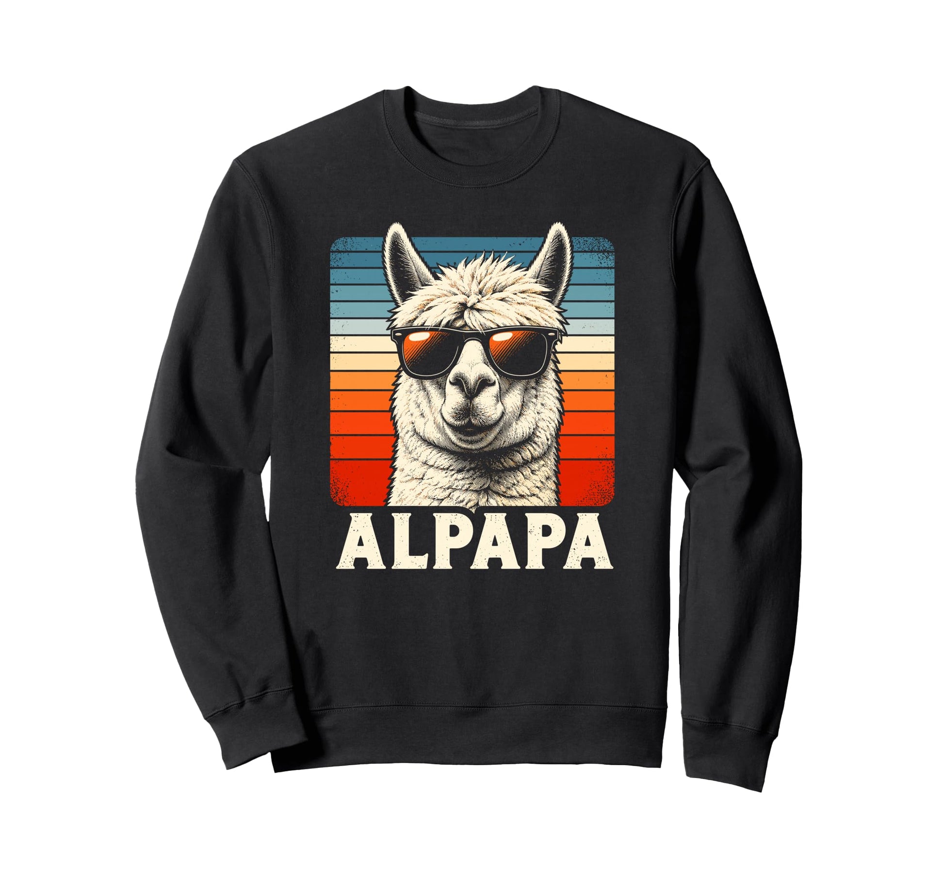 Bester Papa Alpapa Alpaca Fresh Sweatshirt - Fun Novelty Design Men Women - T-Shirt, Sweatshirt, Hoodie
