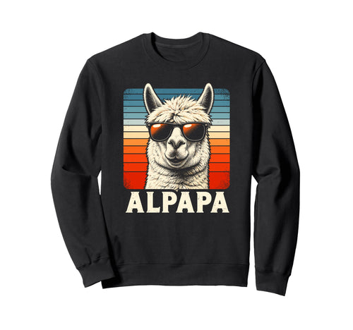 Bester Papa Alpapa Alpaca Fresh Sweatshirt - Fun Novelty Design Men Women - T-Shirt, Sweatshirt, Hoodie