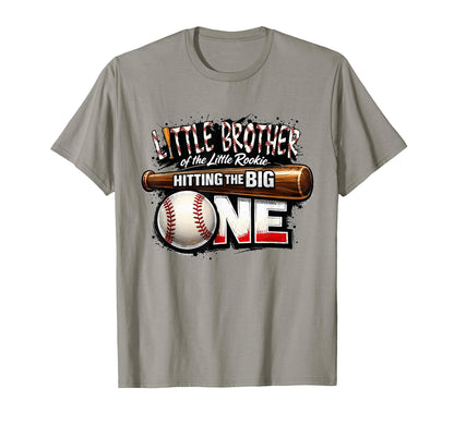 Bro Little Brother Lil Rookie Baseball T-Shirt - Graphic Print Men Women - T-Shirt, Sweatshirt, Hoodie