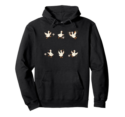 Silly Goose Playing Soccer Player Hoodie - Novelty Apparel Men Women - T-Shirt, Sweatshirt, Hoodie