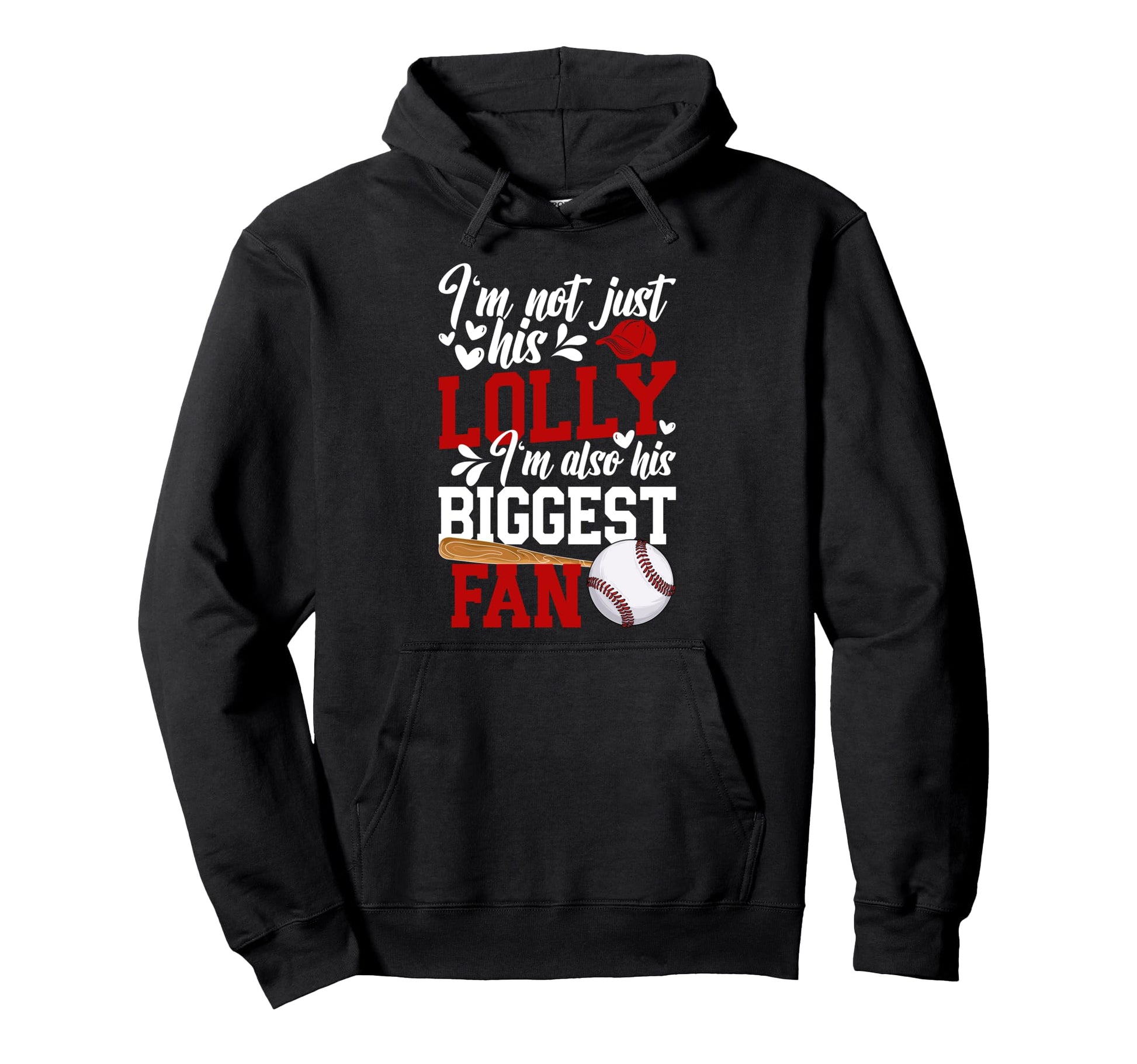 His Biggest Fan Baseball Lolly Baseball Hoodie - Fun Novelty Design Unisex - T-Shirt, Sweatshirt, Hoodie