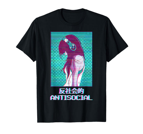 Antisocial Anime Japanese T-Shirt - Casual Everyday Wear for Adults - T-Shirt, Sweatshirt, Hoodie